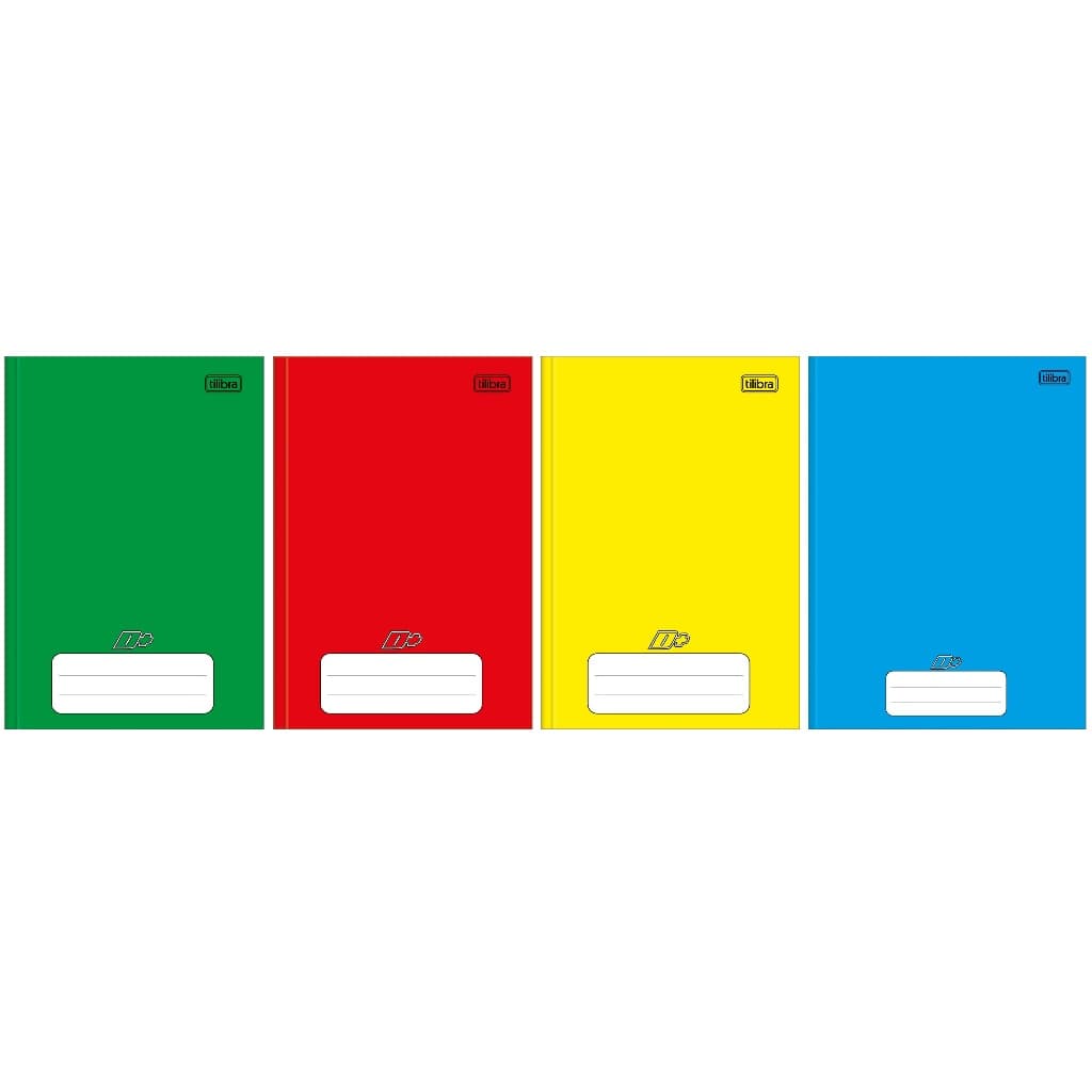 Kit 4 Caderno Brochura Capa Dura Tilibra Diversas Cores Imperdivel