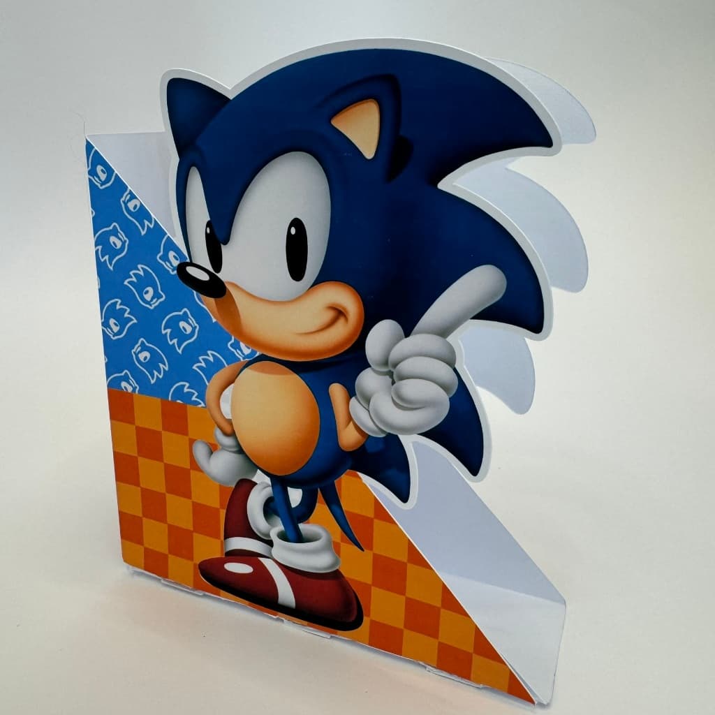 Centros de mesa porta guardanapo SEM NOME gamer SONIC para colar