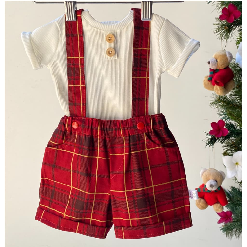 Conjunto social De Bebe Natal Para Ensaio Fotográfico menino