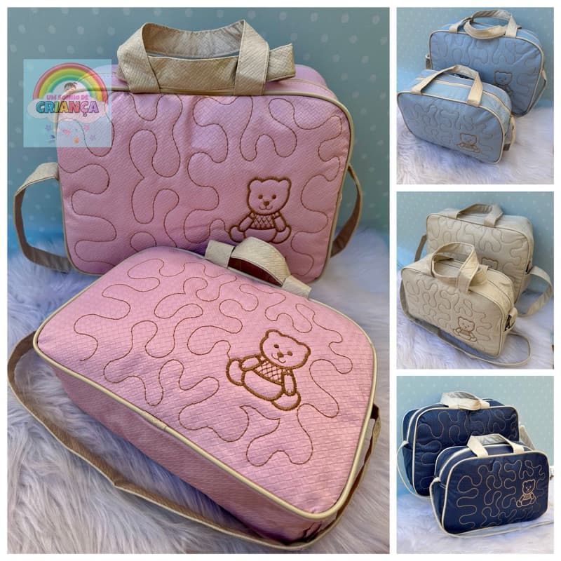 Bolsa Maternidade Rosa bebê linda a pronta entrega na promoção