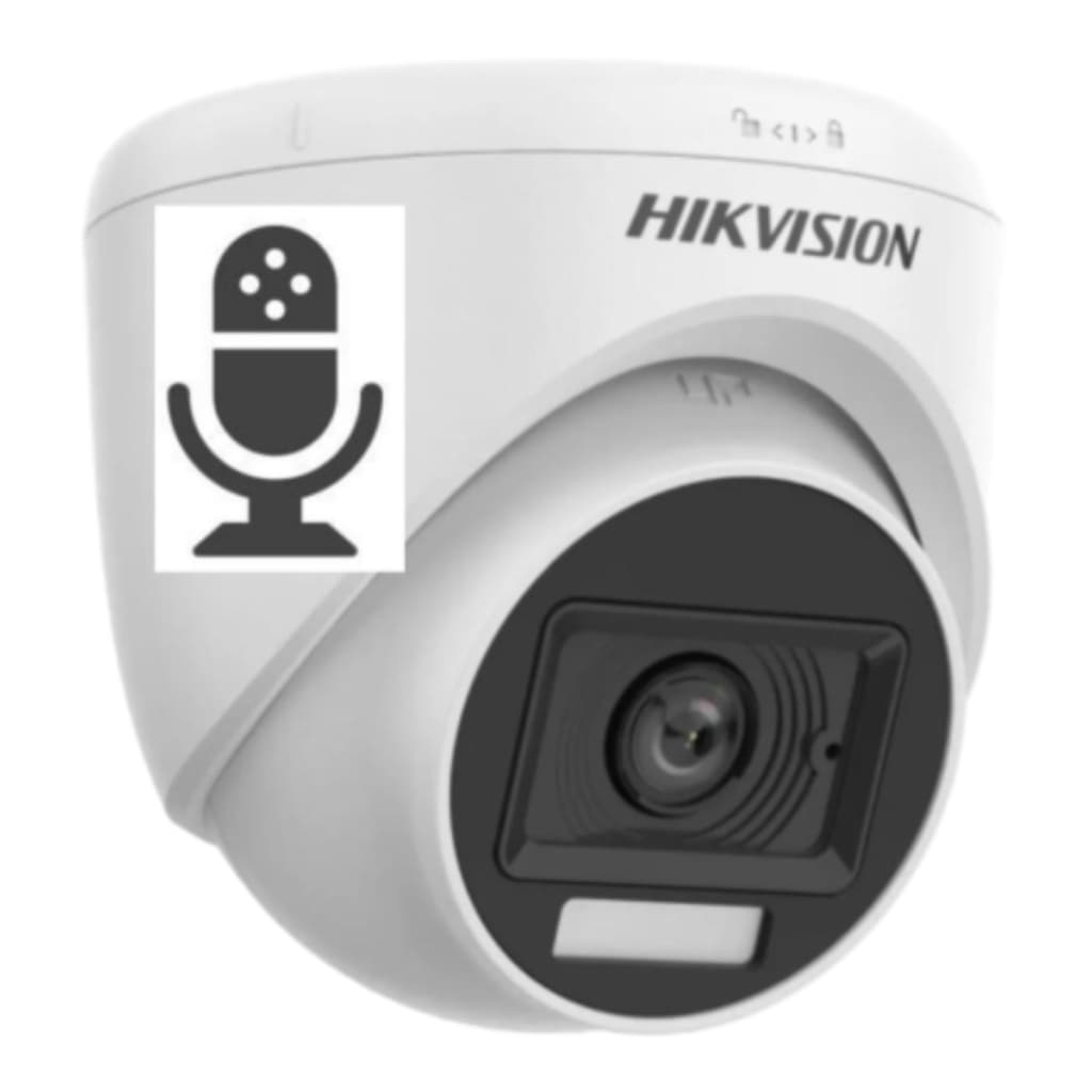 Camera Analogica com Audio Hikvision Ds-2ce76d0t-lpfs 2.8mm