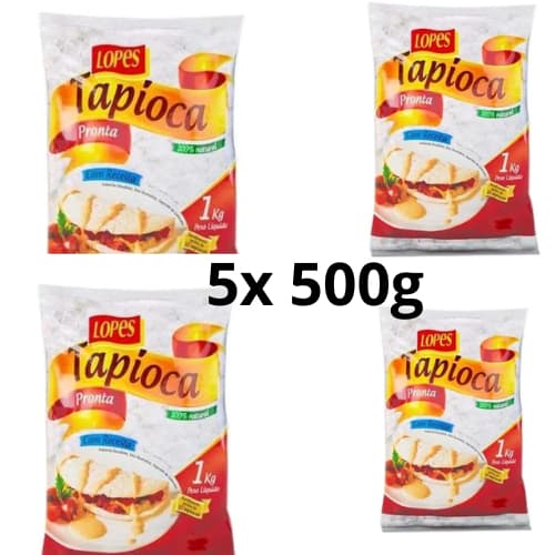 kit Massa para Tapioca Lopes Pronta Sem Cheiro 500g