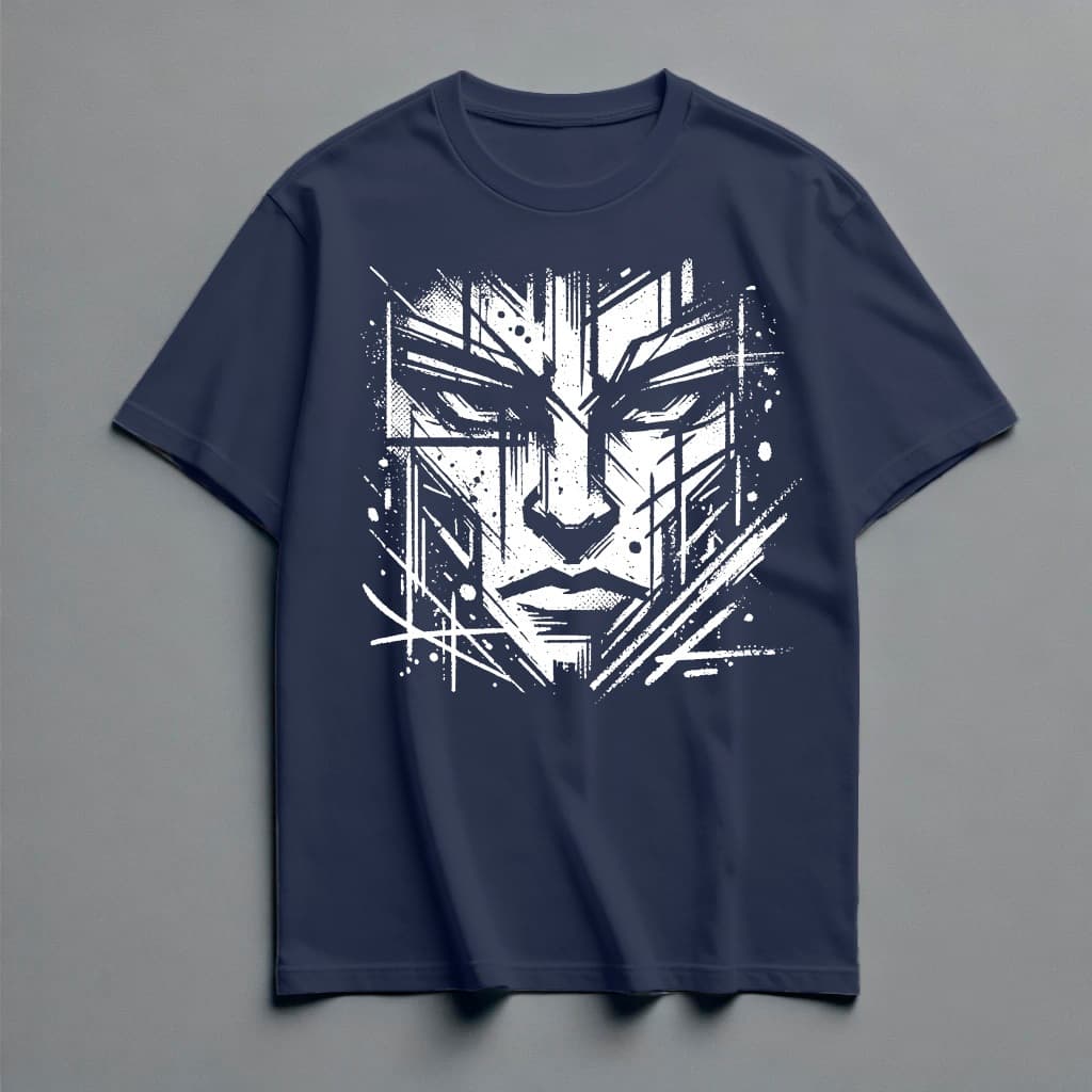 Camisa Minimalist Face Streetwear Oversized T-shirt Básica Street Algodão Premium Preto Roxo Bege