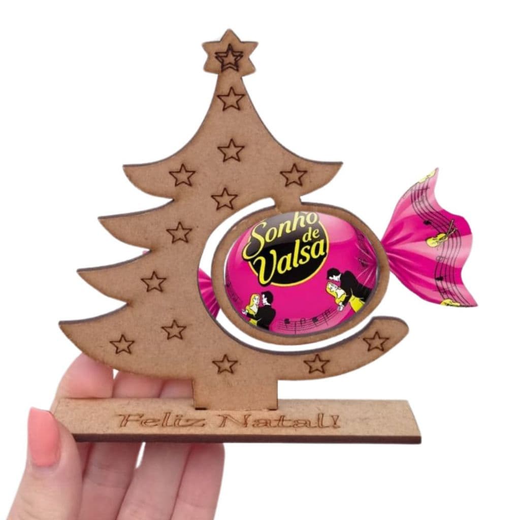 Kit Lembrancinha  Arvore de Natal Porta Bom Bom MDF