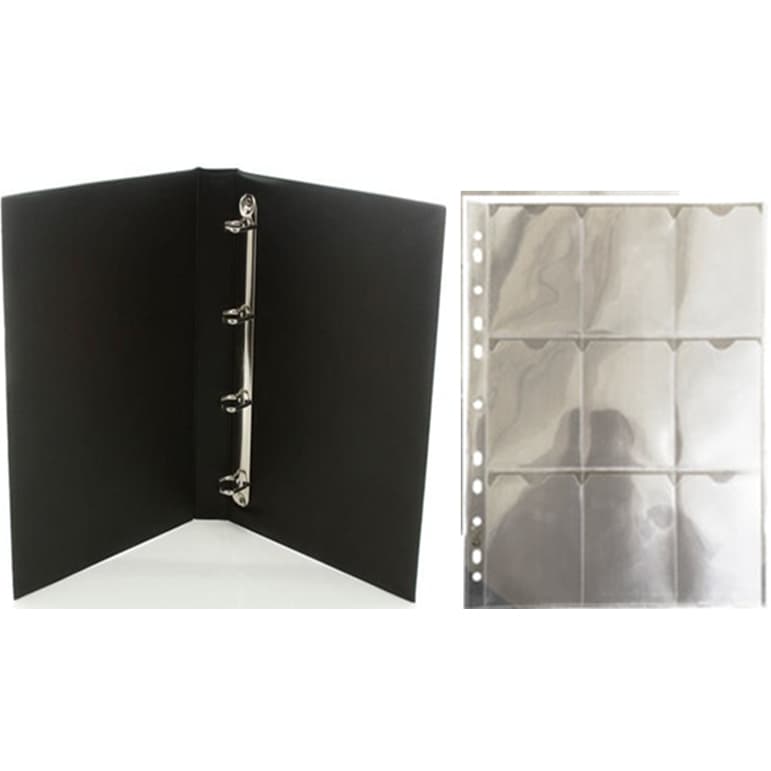Fichário PVC 50mm + 5 Envelopes plásticos para 45 Cards - Melhor preço