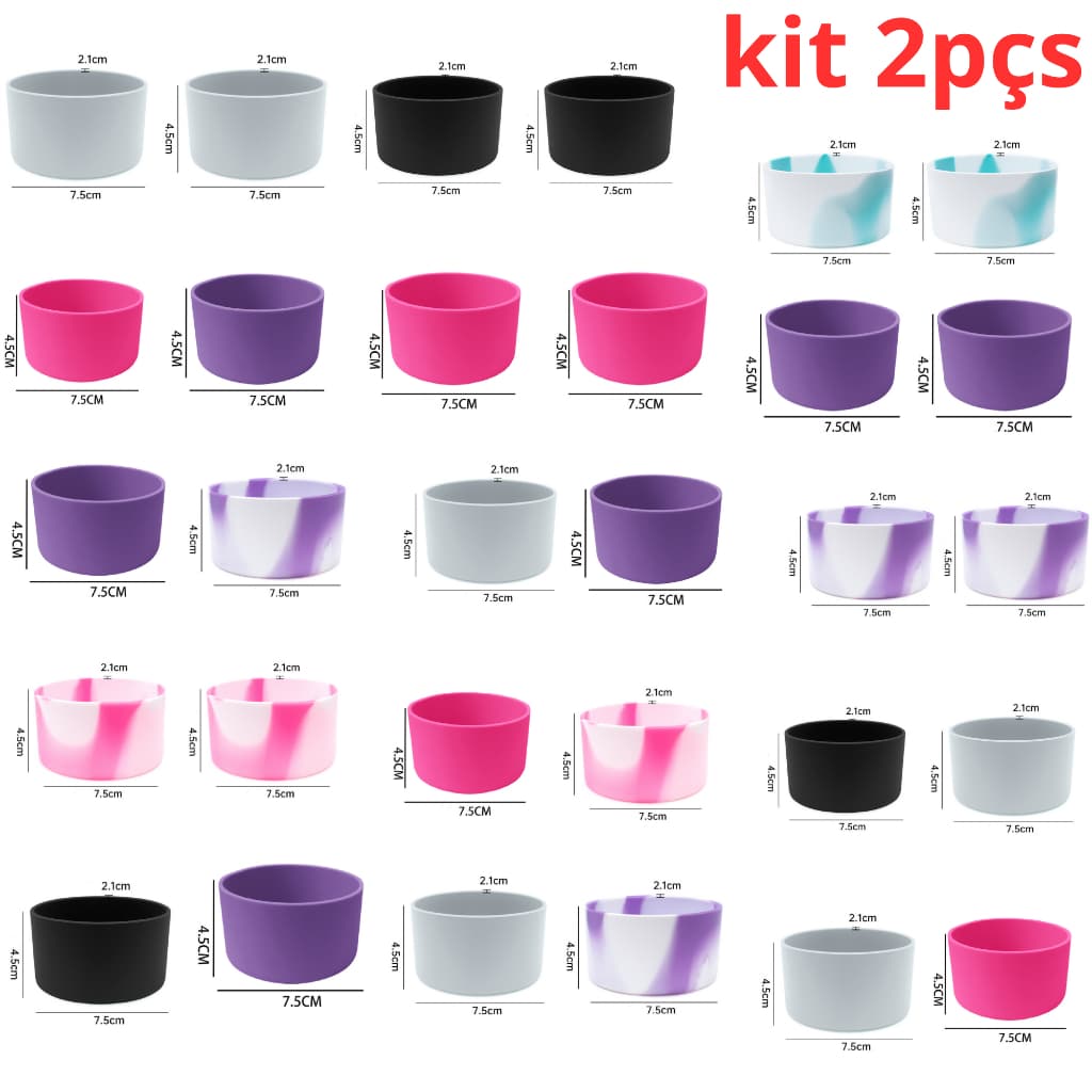 Protetor De Garrafa Térmica Protetor Garrafa  Copo 7,5cm  kit 2pçs