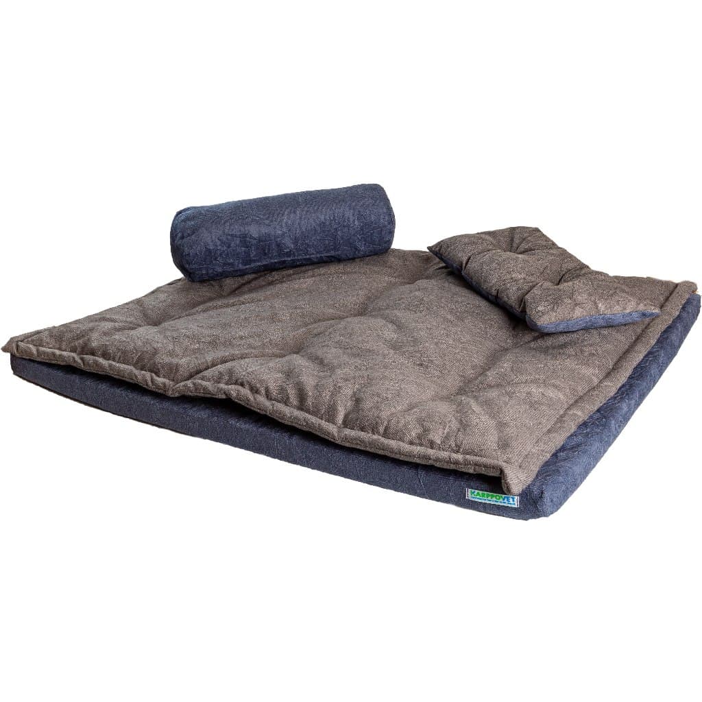 Colchonete Pet Luxo Futon Com Pillow Top Caminha Tamanho Gg Casinha Cachorro