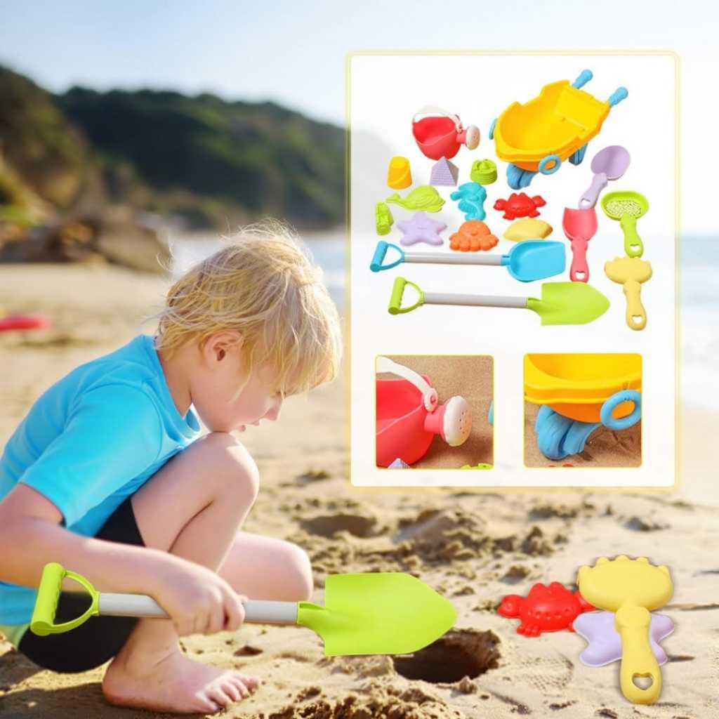 Kit Baldinhos de Praia infantil Diversão das Crianças