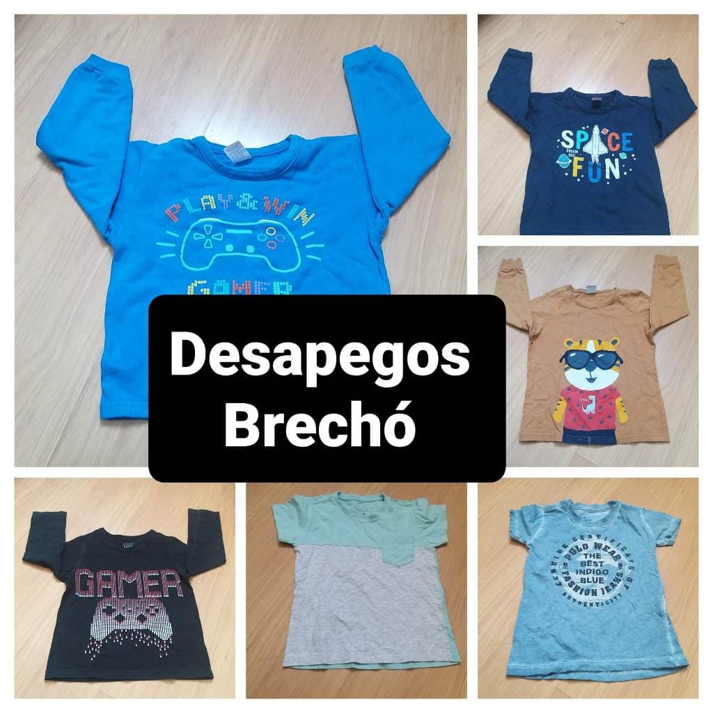 Brechó de roupas de Menino R 15 cada peça - (Brechó Bazar Desapego)