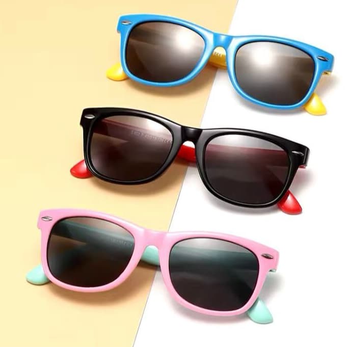 Óculos de Sol Infantil Menino Menina Silicone Polarizado Flexível.