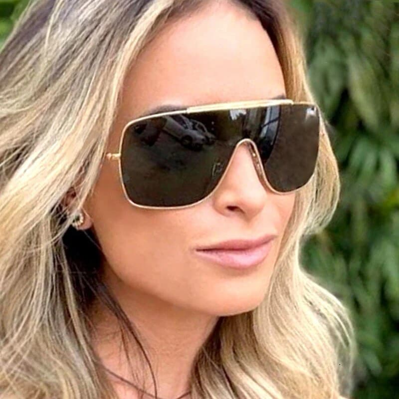 Óculos De Sol Para Homens Mulheres Tons De Cor Gradiente Espelho Condução Equitação Esportes Viagem Resistência UV Y2k