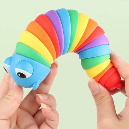 Brinquedo Lesma Caracol Lagarta De Minhocas Interativo colorido Alivia o Estresse Criança