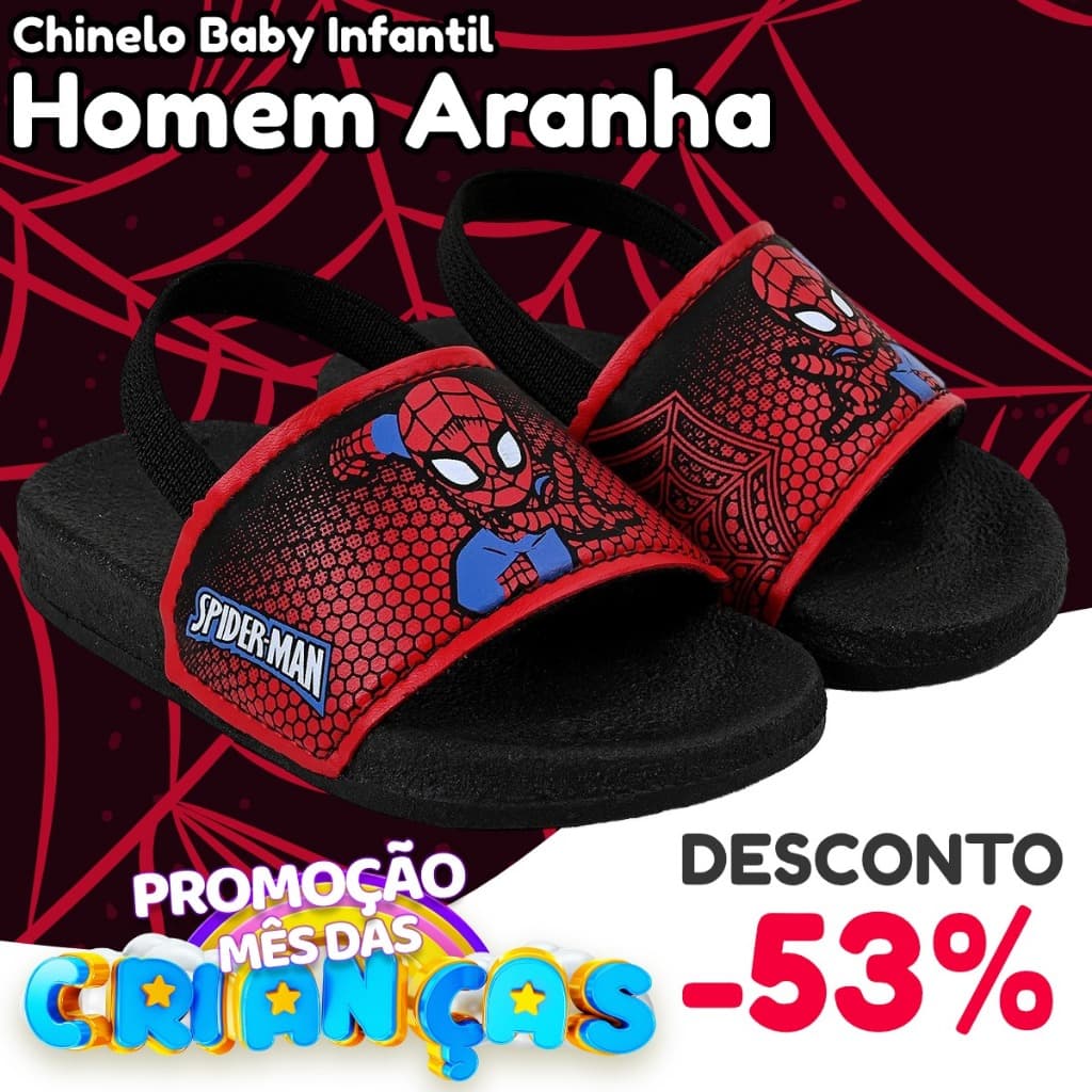Chinelo Baby Infantil Confortável Personagens SLID 16/17AO24/25