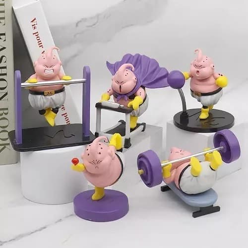 boneco majin boo fit academia esporte DBZ figuras de ação
