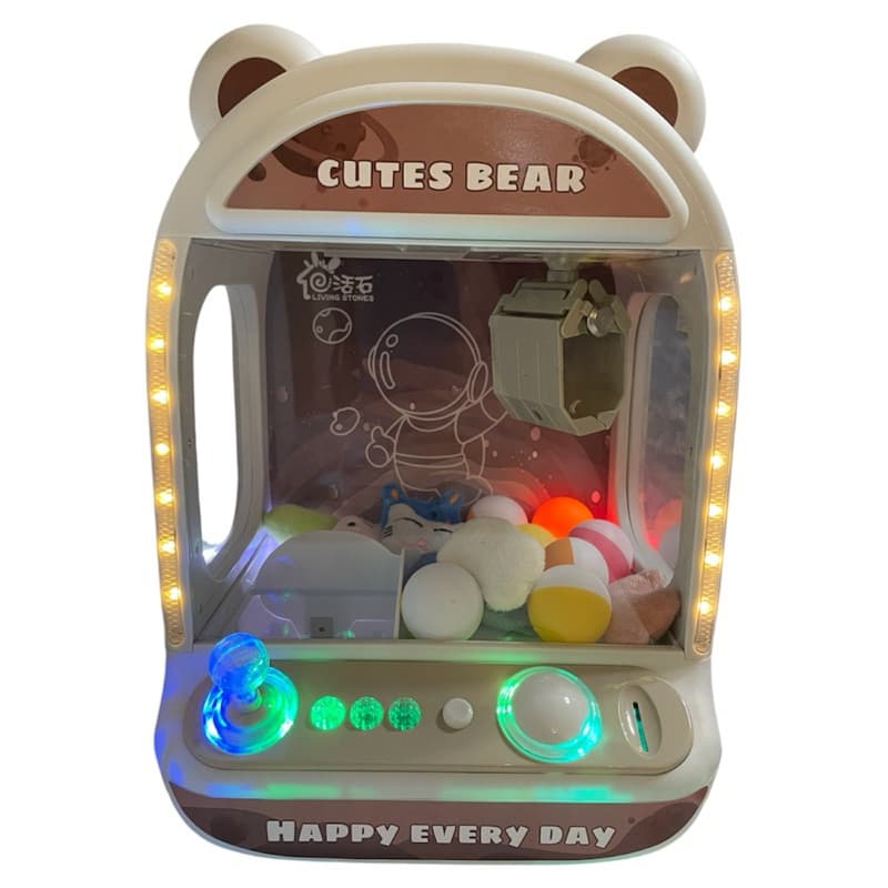 Mini Máquina Pegar Ursinho Bichinho Pelúcia Brinquedo Infantil automática