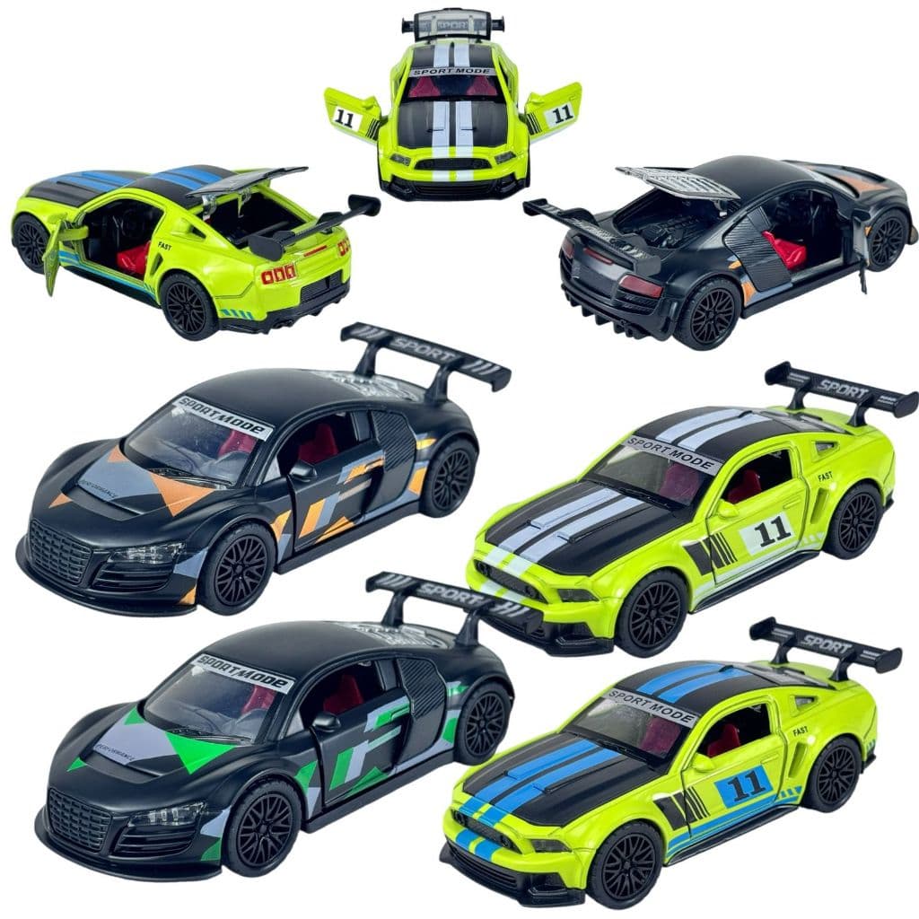 Carrinho Em Miniatura De Ferro De Fricção Mustang Audi R8 Fast Car Collection
