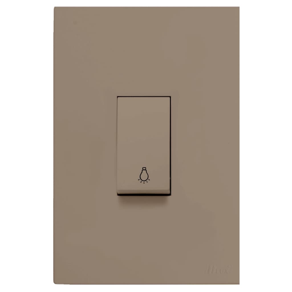 CJ INTERRUPTOR PULSADOR DE CAMPAINHA VERTICAL 4X2 - RECTA FENDI SATIN FOSCO - BRS11968-7FE