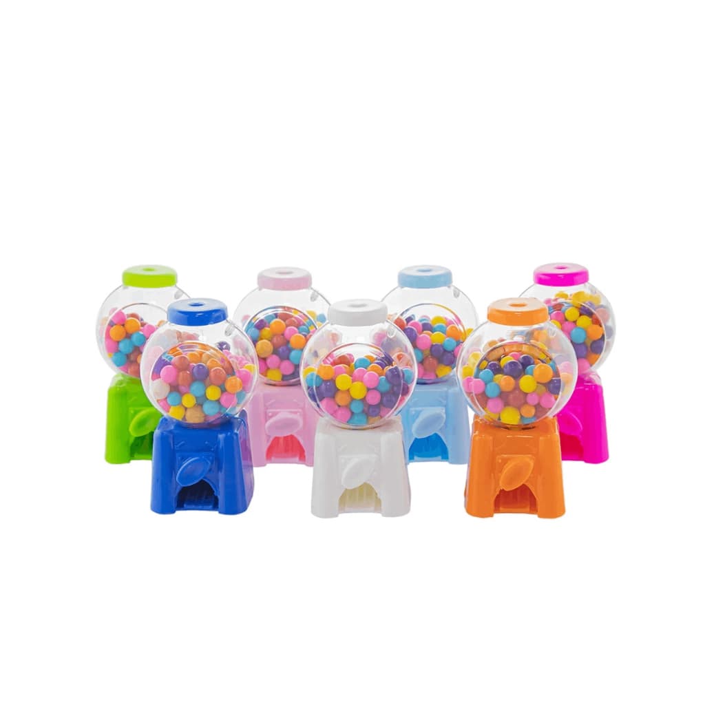 Kit 48 Unid - Mini Baleiro Candy Machine Diversas Cores para Decoração e Lembrancinhas Doces Mini Balas Balinhas Festas