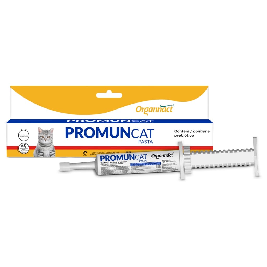 Suplemento Organnact Promun Cat Para Gatos Pasta 30g