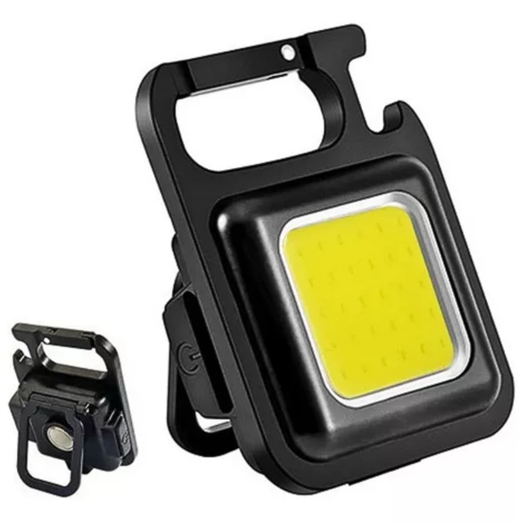 Lanterna Multifuncional Mini Glare Cob Chaveiro Pingente Led Cor da lanterna Preto Cor da luz Branco