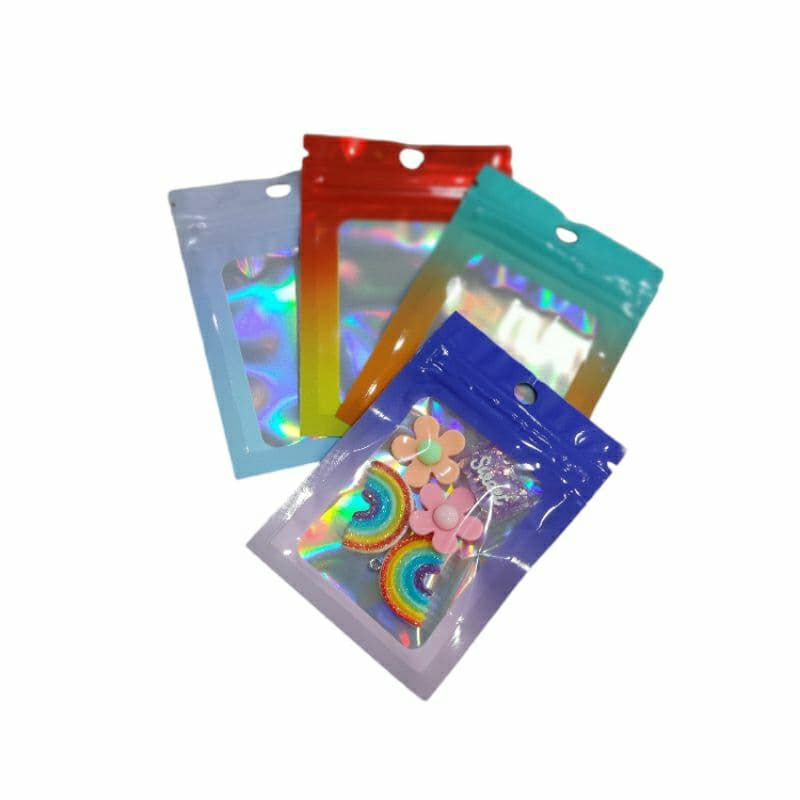 Sacos Plásticos Coloridos Holográficos. 50 unidades