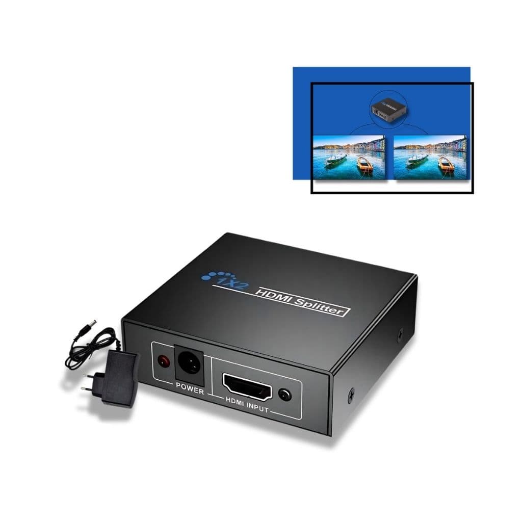 Splitter 1x2 Distribuidor De Sinal Hdmi Duplicado Tv 1080p Monitor