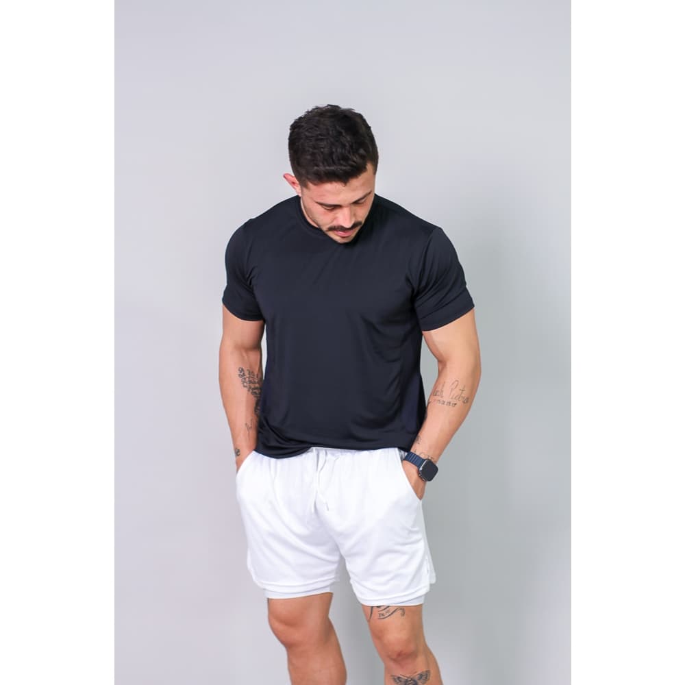Camiseta Masculina para Treino DryFit Malha Respirável
