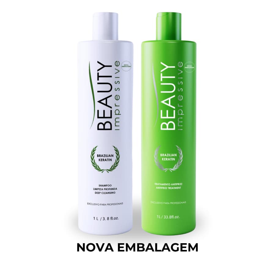 Escova Progressiva Beauty Impressive Brazilian Keratin 2x1 litro