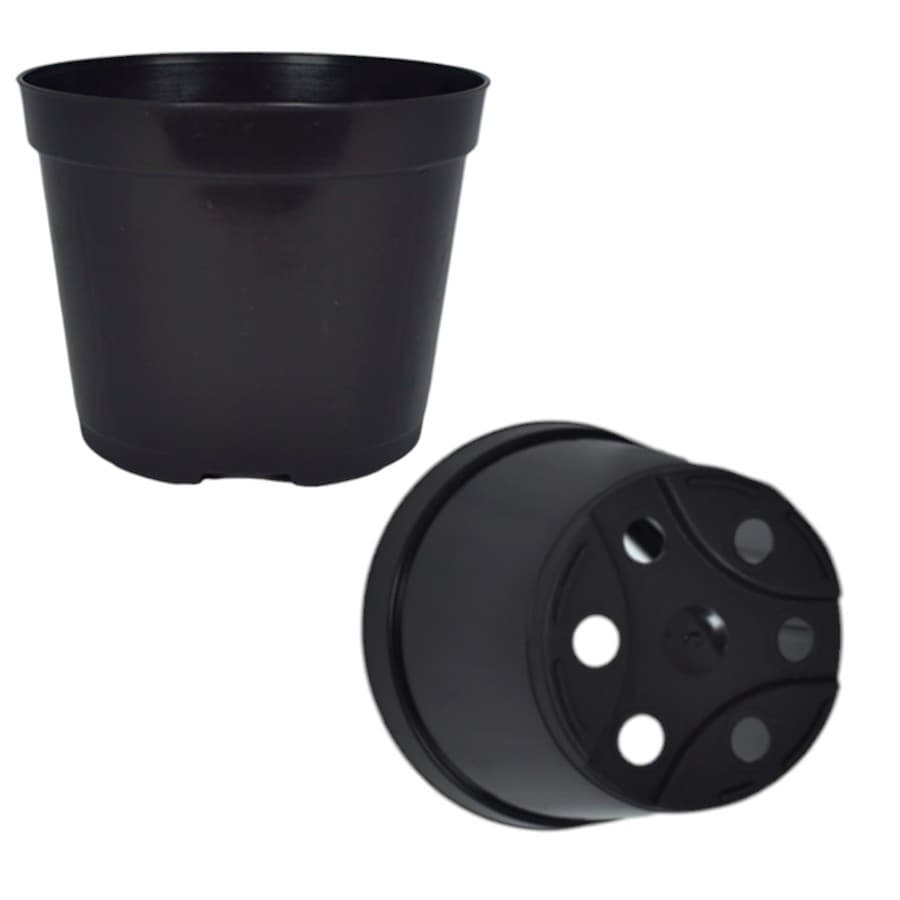 30 Vasos Plásticos Pote 9 Preto Rígido 210 Ml Para Cactos Suculentas
