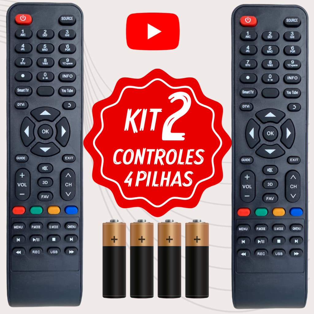 Kit Controle Remoto Tv Philco Led Smart ( Pronta Entrega )