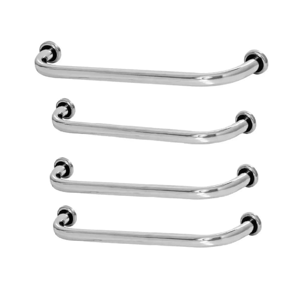 Kit 4 Alças De Apoio 3 de 80cm E 1 de 90cm Barras Para Banheiro Idosos Cadeirantes Gestantes
