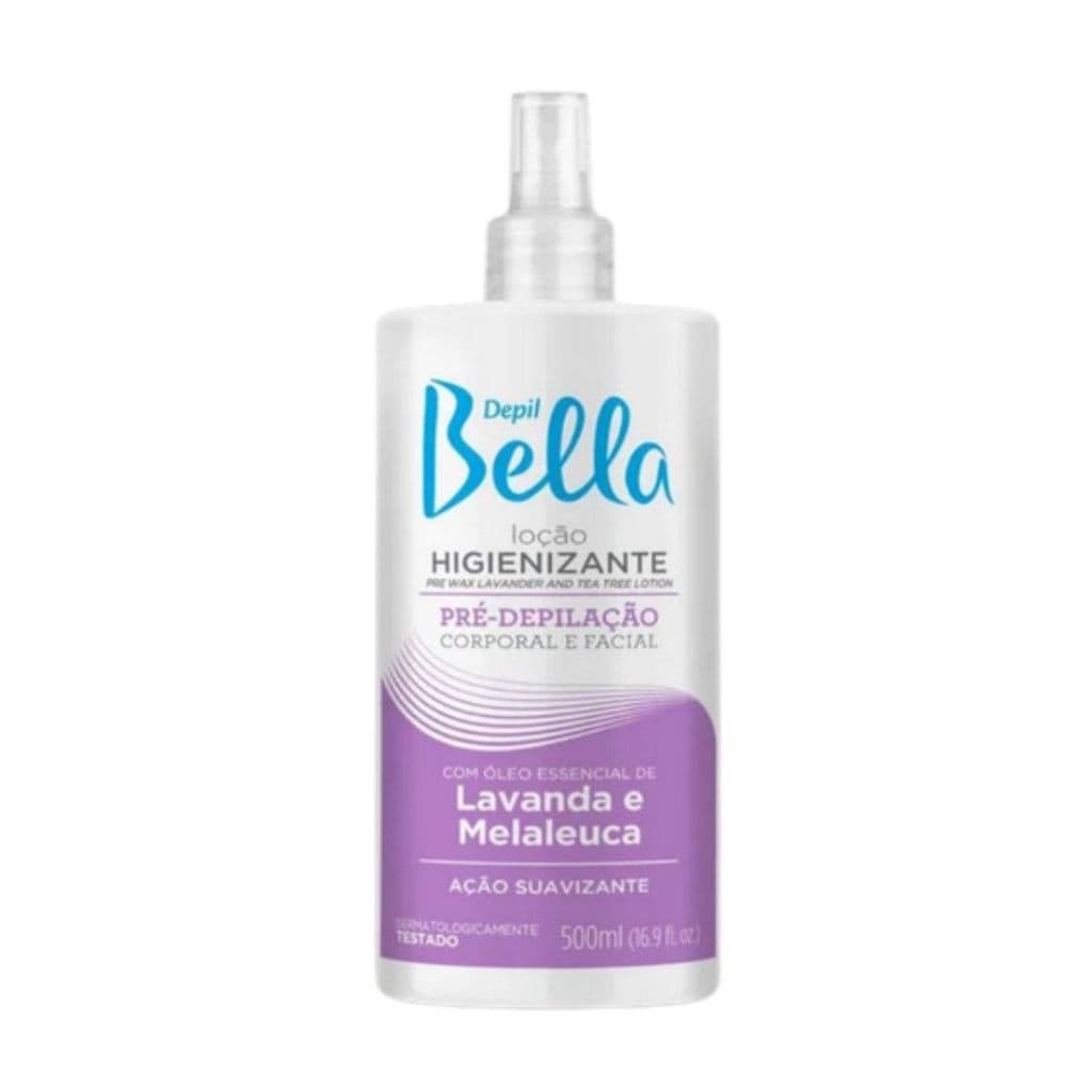 Loção Higienizante Pré-Depilação Corporal E Facial Lavanda Melaleuca 500ml -  Depil Bella