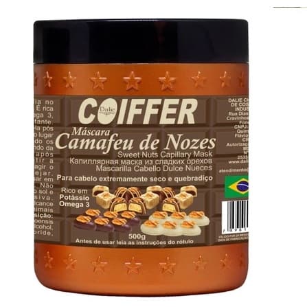 Máscara Coiffer Camafeu com Nozes 500g: Nutrição, Força e Crescimento