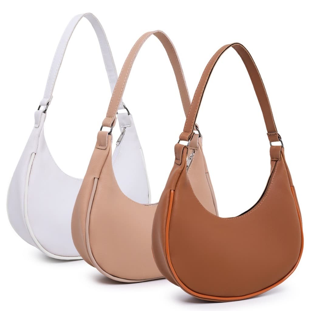 KIT 3 BOLSA FEMININA DE OMBRO BOLSA FEMININA DE MÃO MEIA LUA  LANCAMENTO EM NOSSA LOJA  ENVIO IMEDIATO