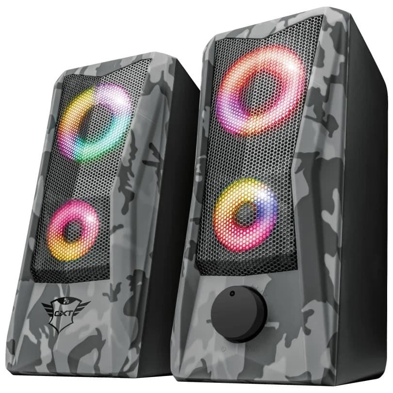 Caixa de Som Slayer G500 Efeitos LED RGB Com Controle De Volume Computador Pc Notebook Potente