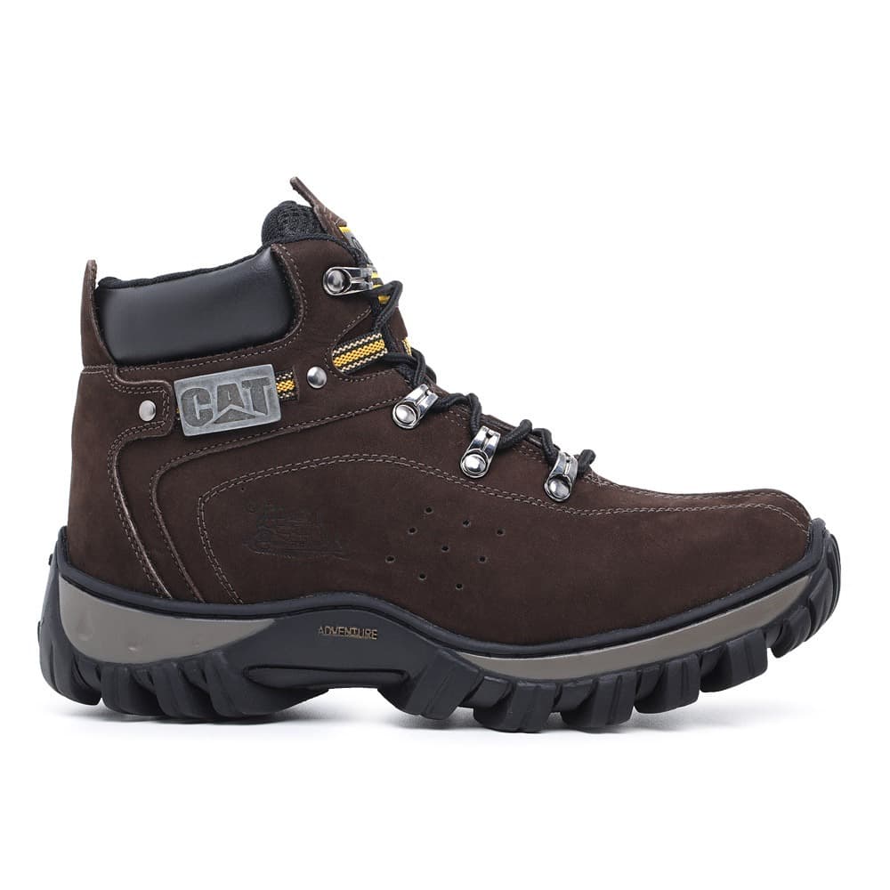 Bota Botina Caterpillar Masculino Em Couro Legítimo Em Promoção Com Total Conforto.