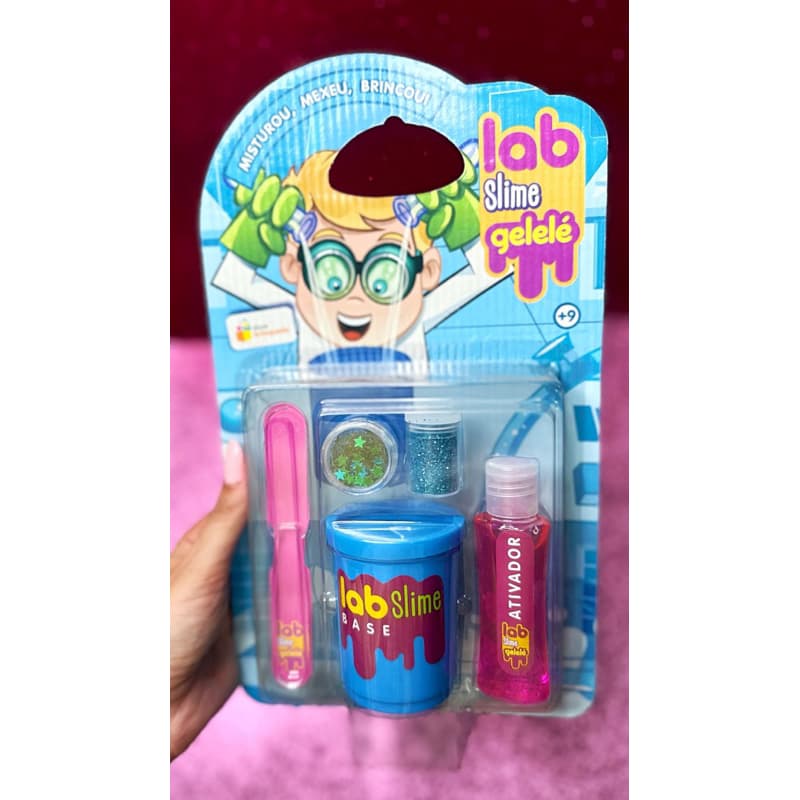 KIT LABORATÓRIO SLIME LAB GELELE - CRIE SUA SLIME!