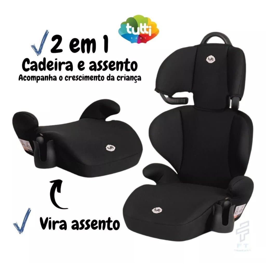 Cadeirinha Infantil Carro 15 Á 36 Kg Delta Preto Tutti Baby