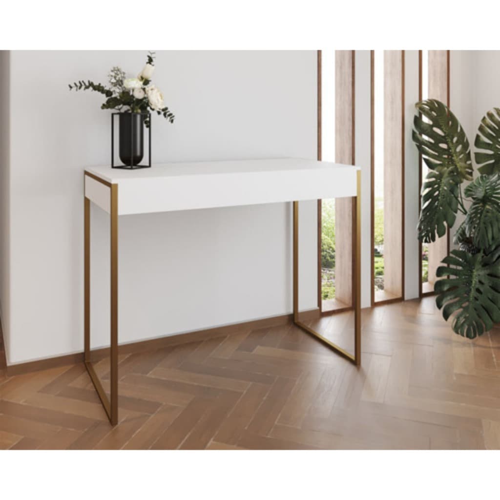 Aparador Buffet Sala Industrial Balcão Casa Aço e 100% Mdf  115 cm