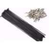 Raio Bike Aro 24 Aço 230mm X 2.0mm Preto 72un