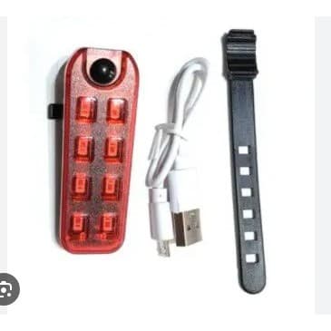 Farol Traseira Bike Bicicleta Recarregável Led Vermelho