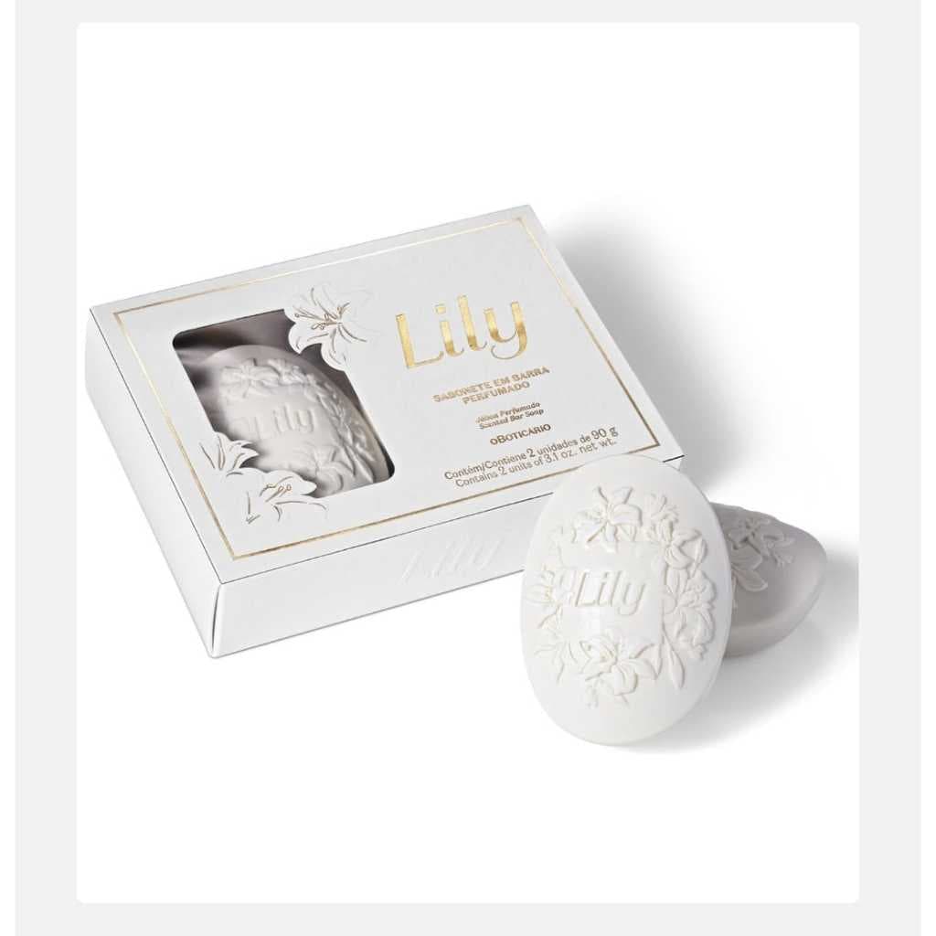 Sabonete Em Barra Perfumado Lily 2 unidades 90 g cada