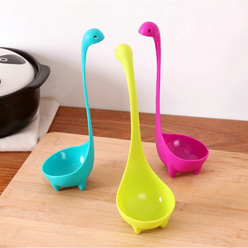 Concha Criativa Para Caldo Sopa Com Apoio Dinossauro 24cm
