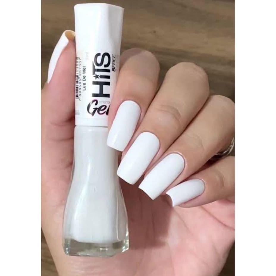 Esmalte branco hits lua de mel