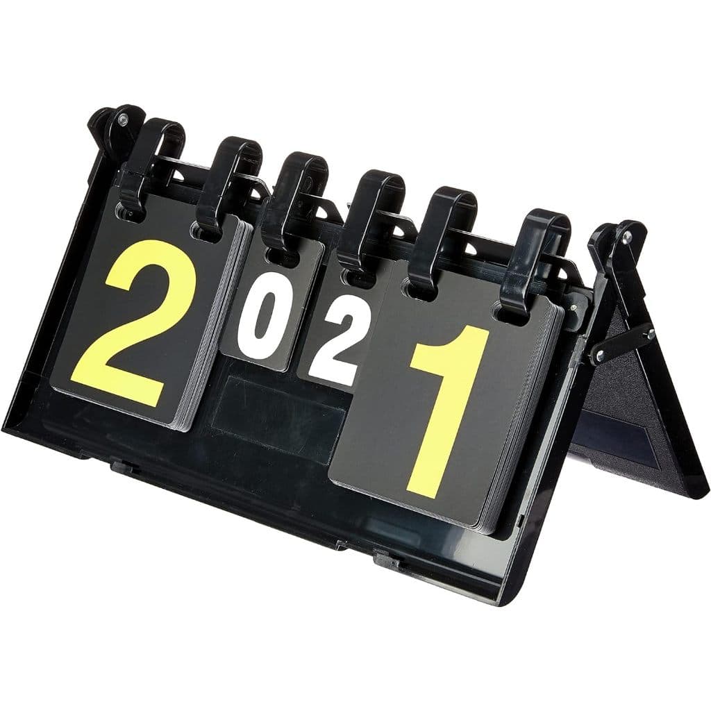 Placar De Mesa Contador De Pontos Marcador Manual Dobrável Preto