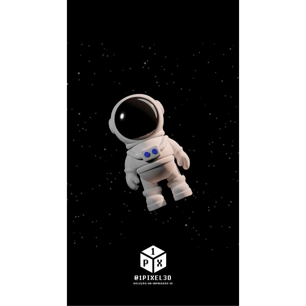 [O MAIS BARATO+ENVIO RÁPIDO!] Chaveiro Astronauta Articulado - 3D