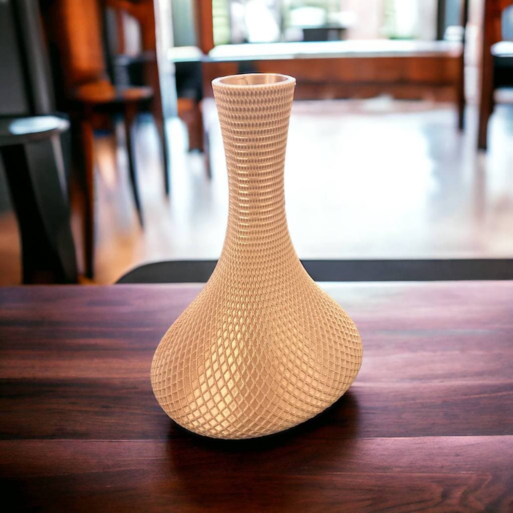 Vaso Bujão Ouro Rosê -Decoração Ambiente Interno Moderno - Salas - Escritório - Decorativos