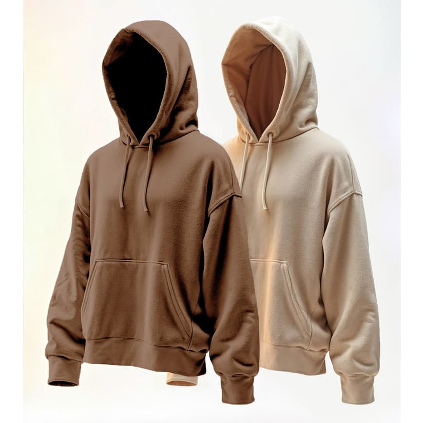 Kit 2 Moletom Blusa De Frio Com Capuz e Bolso Canguru Blusa Moletom Flanelado Liso Unissex Premium