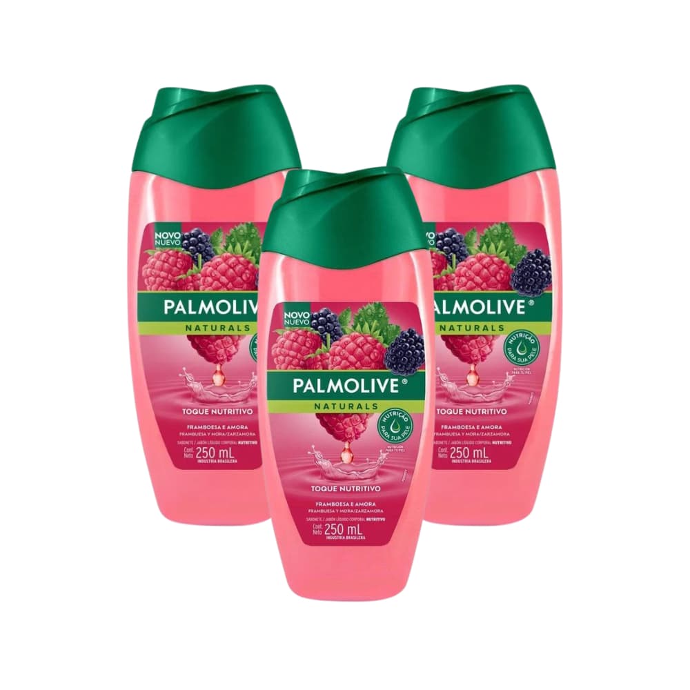 Sabonete Líquido Palmolive Naturals 250ml | Framboesa e Amora | Toque Nutritivo