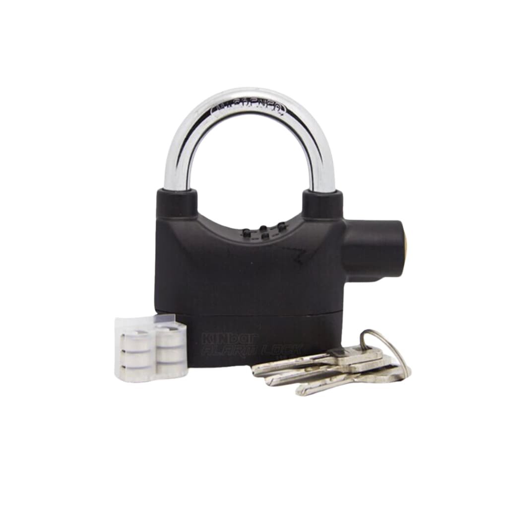 Cadeado Com Alarme Sonoro Antirroubo Para Portas Bicicletas Motos
